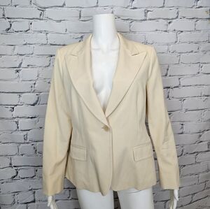 Max Mara Vintage Cream Wool Blazer